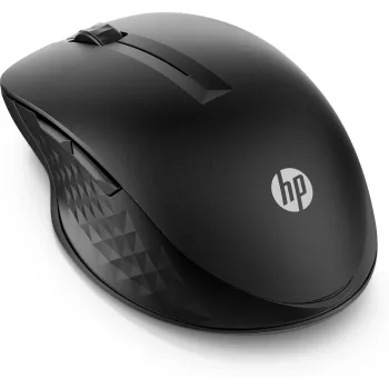 HP 430 ratón inalámbrico multidispositivo, ambidiestro, óptico, RF inalámbrico + Bluetooth, 1200 DPI, negro