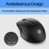 HP 430 ratón inalámbrico multidispositivo, ambidiestro, óptico, RF inalámbrico + Bluetooth, 1200 DPI, negro