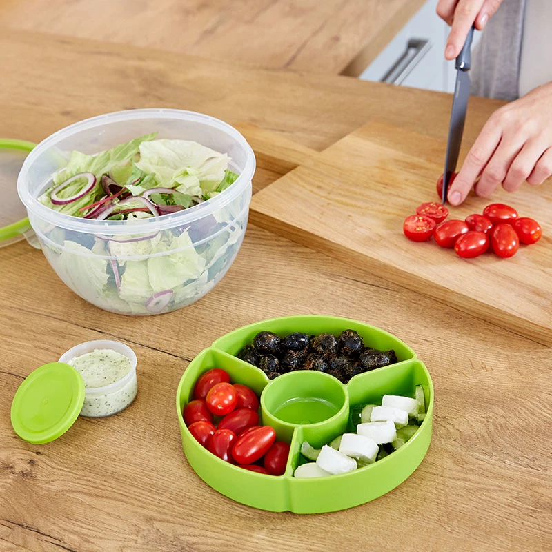 Fiambrera EMSA CLIP & GO ensaladera XL redonda 2,6 L