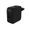 TARGUS Hyper Hyperjuice cargador de viaje USB-c GaN de 70w (3c+1a) - negro