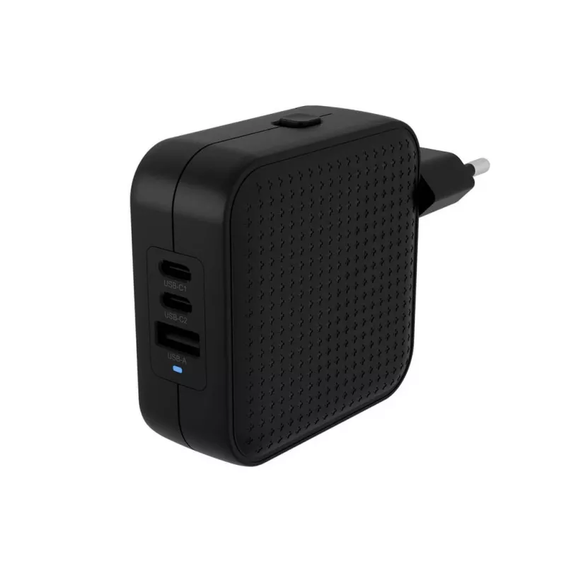 TARGUS Hyper Hyperjuice cargador de viaje USB-c GaN de 70w (3c+1a) - negro