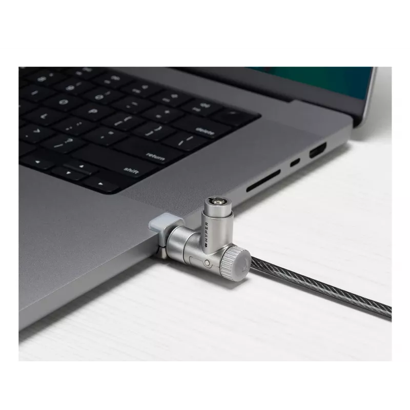 Candado de cable Targus HS5910GL plata 2m para portátil candado de llave