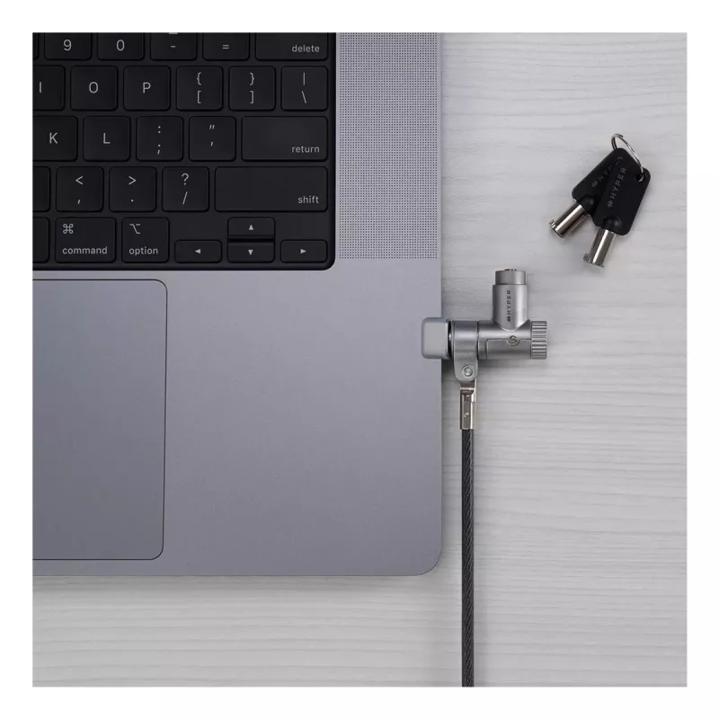 Candado de cable Targus HS5910GL plata 2m para portátil candado de llave