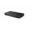 Yealink AVHub 1306011 hub de audio/vídeo, conexión de altavoces 6,3 mm / RCA, entrada y salida de línea 6,3 mm, negro