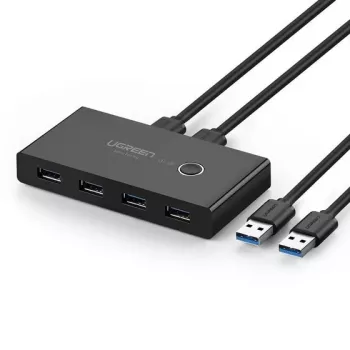 Ugreen 30768 Hub de interfaces USB 3.2 Gen 1 (3.1 Gen 1) Type-A 5000 Mbit/s Negro