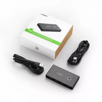 Ugreen 30768 Hub de interfaces USB 3.2 Gen 1 (3.1 Gen 1) Type-A 5000 Mbit/s Negro