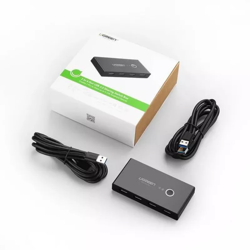 Ugreen 30768 Hub de interfaces USB 3.2 Gen 1 (3.1 Gen 1) Type-A 5000 Mbit/s Negro