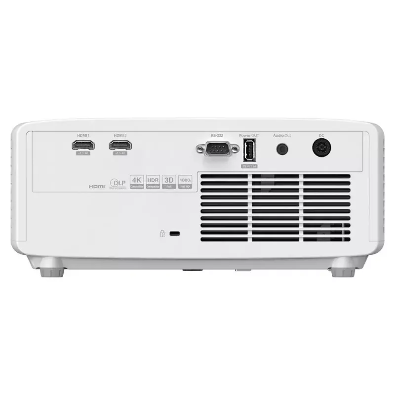 Proyector de corta distancia OPTOMA GT2000HDR — 3500 lúmenes ANSI, DLP, 1080p, relación de proyección 0,496:1, fuente de luz láser