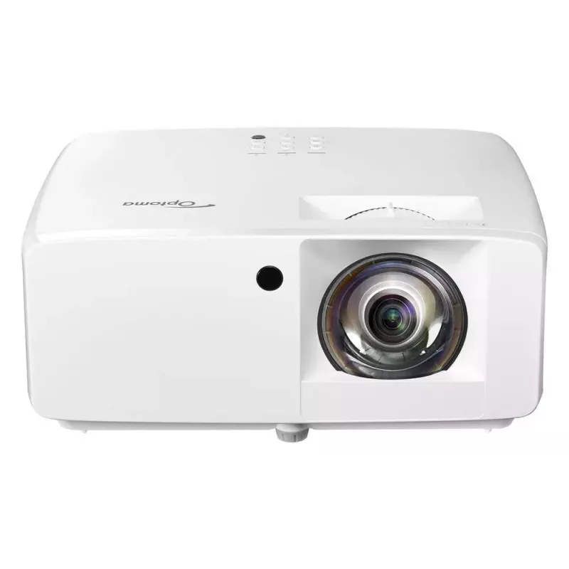 Proyector de corta distancia OPTOMA GT2000HDR — 3500 lúmenes ANSI, DLP, 1080p, relación de proyección 0,496:1, fuente de luz láser