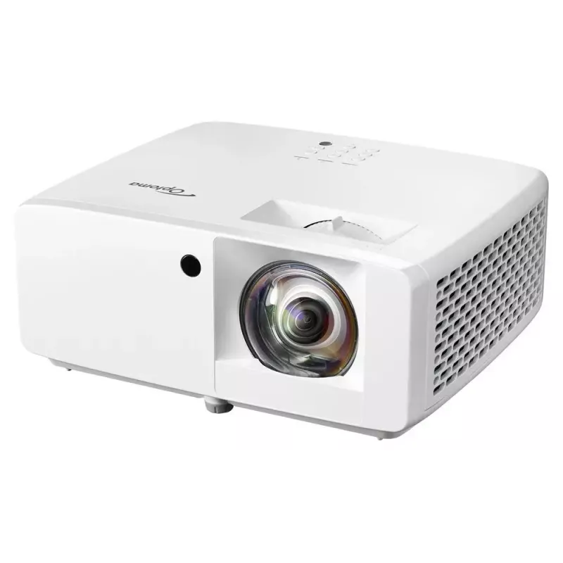 Proyector de corta distancia OPTOMA GT2000HDR — 3500 lúmenes ANSI, DLP, 1080p, relación de proyección 0,496:1, fuente de luz láser