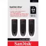WESTERN DIGITAL Sandisk Cruzer Ultra - 64GB Memoria USB - USB 3.0 - Negro - Pack de 3