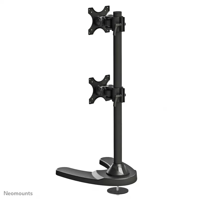 Soporte de monitor Neomounts FPMA-D700DDV 10-27 inch, sobremesa/paso de mesa, 6 kg, 25,4 cm (10 inch), 68,6 cm (27 inch), 100 x 100 mm, Negro