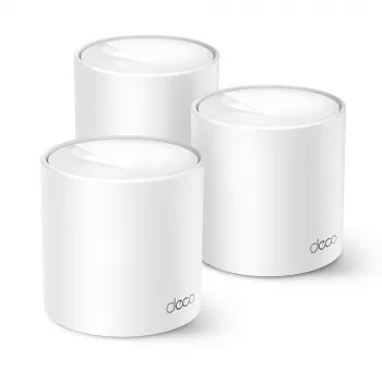 TP-Link AX1500 Whole Home Mesh Wi-Fi 6 System, pack de 3, Blanco, Interno, sistema Mesh, alimentación, doble banda (2,4 GHz / 5 GHz), Wi-Fi 6 (802.11ax)
