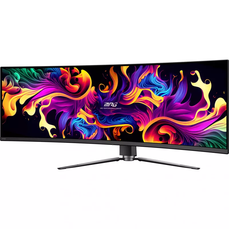 MSI MPG 491CQPXDE QD-OLED Monitor de ordenador 124,5 cm (49 inch) 5120 x 1440 píxeles Dual QHD Negro