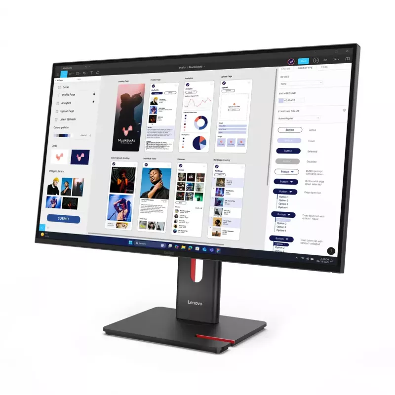 Monitor Lenovo ThinkVision T32UD-40 31,5 inch 4K Ultra HD LCD 3840 x 2160 píxeles