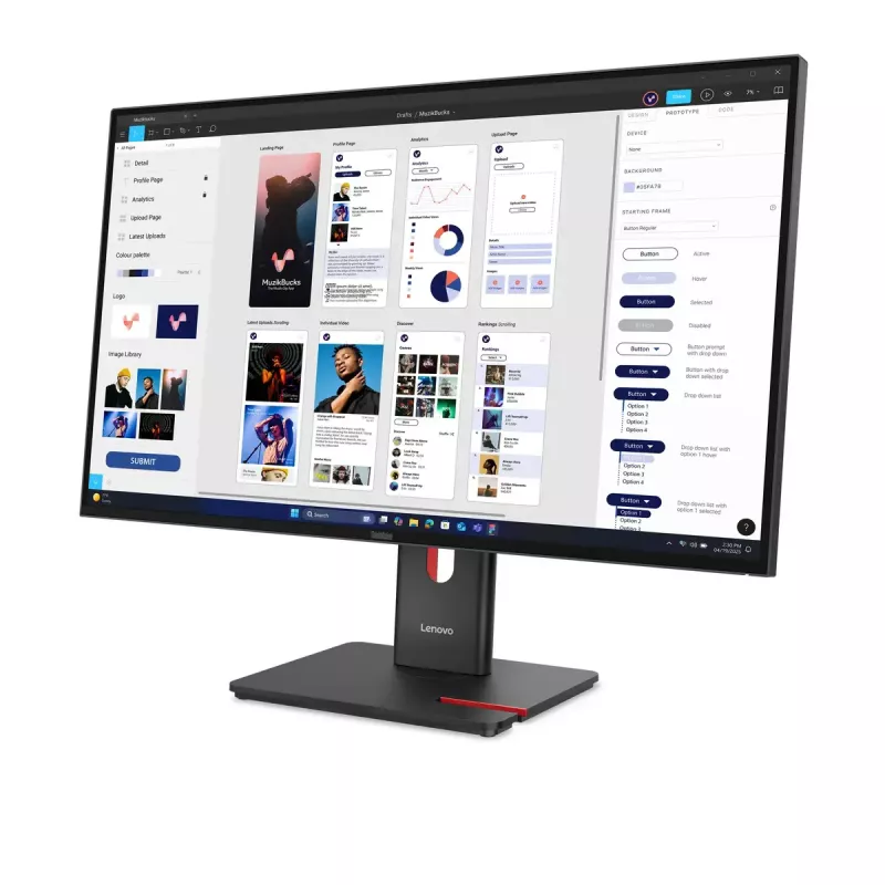 Monitor Lenovo ThinkVision T32UD-40 31,5 inch 4K Ultra HD LCD 3840 x 2160 píxeles