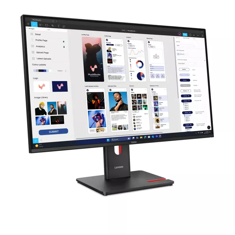 Monitor Lenovo ThinkVision T32UD-40 31,5 inch 4K Ultra HD LCD 3840 x 2160 píxeles