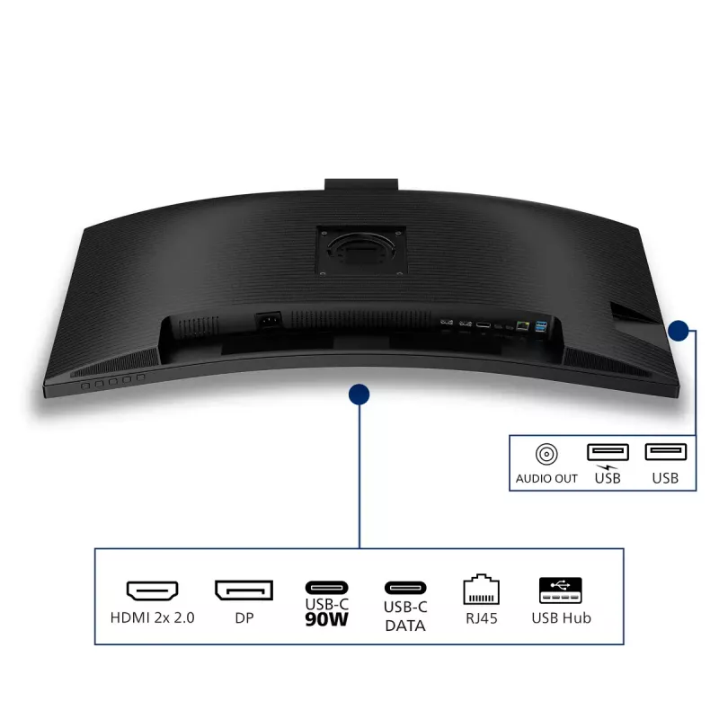 Philips 3000 series 34B2U3600CH/00 Monitor de ordenador 86,4 cm (34 inch) 3440 x 1440 píxeles Wide Quad HD LCD Negro