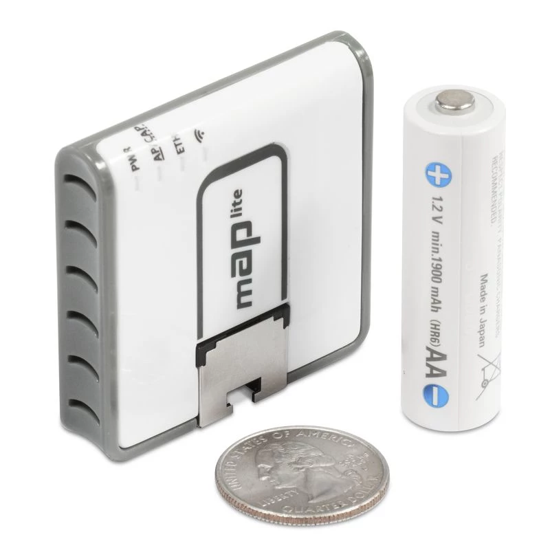 MIKROTIK Map Lite con CPU de 650 MHz, 64 MB RAM, 1x LAN, Dual integrado