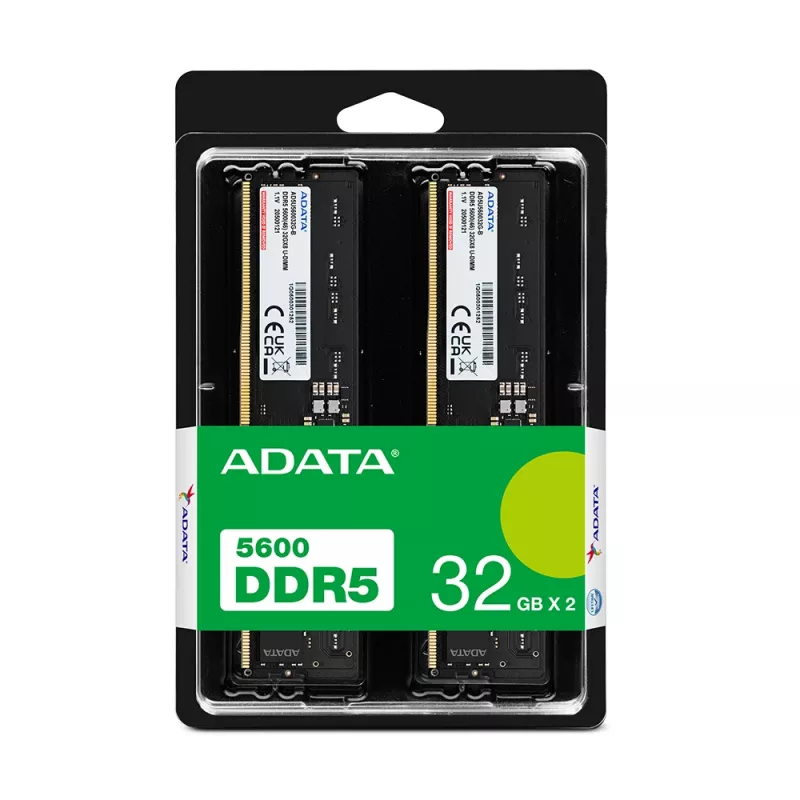 ADATA AD5U560032G-DT Módulo de memoria 64 GB 2 x 32 GB DDR5 288-Pin DIMM