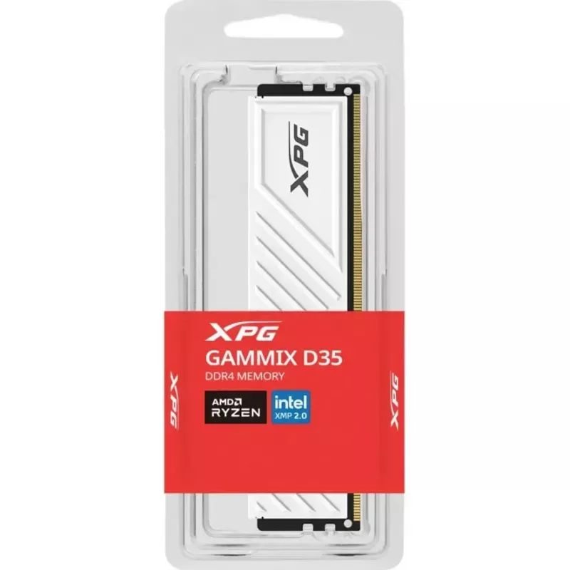 DIMM 32 GB DDR4-3200 , Memoria RAM blanca, AX4U320032G16A-SWHD35, XPG GAMMIX D35, INTEL XMP
