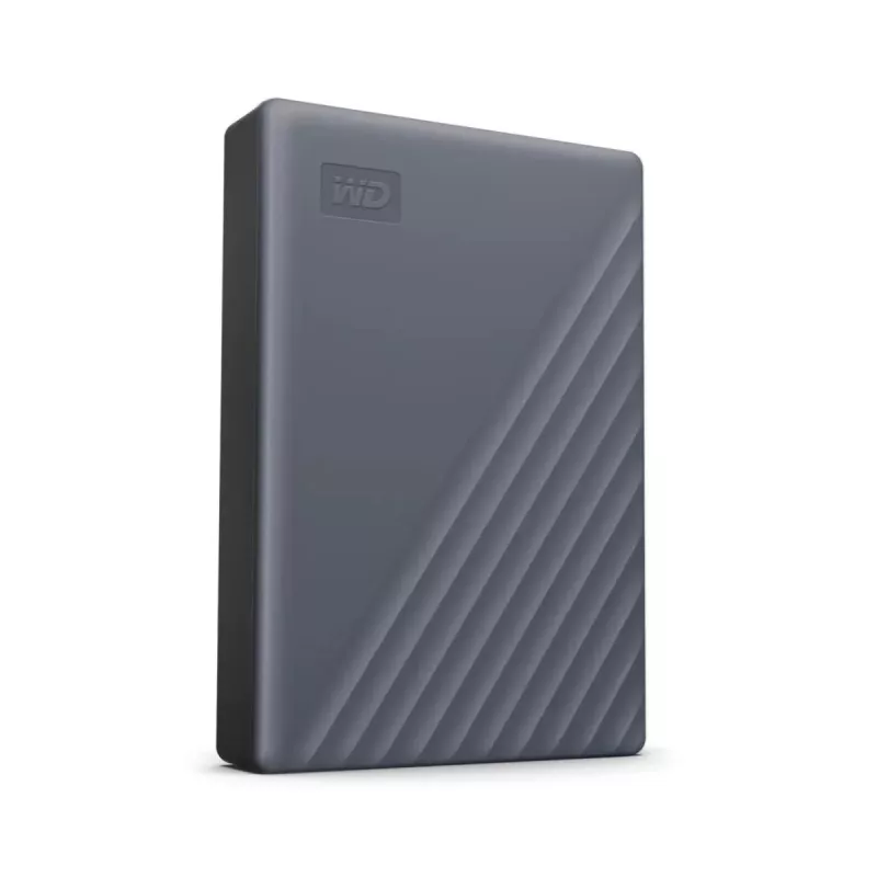 WESTERN DIGITAL Disco duro portátil – My Passport – 4 TB – USB-C/A 3.2 Gen 1 – Gris