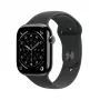 Smartwatch Apple Watch Series 11 GPS + Cellular 42mm Caja de titanio pizarra Correa deportiva negra M/L