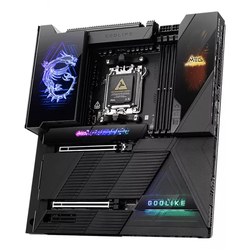 Placa base MSI MEG X870E GODLIKE — Chipset X870E, Socket AM5, ATX, Compatibilidad DDR5