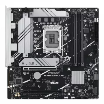 Placa base ASUS PRIME B760M-PLUS — Intel B760, LGA 1700, micro-ATX, DDR5, 4 DIMM, 192 GB, 2,5 Gb LAN, 2x M.2