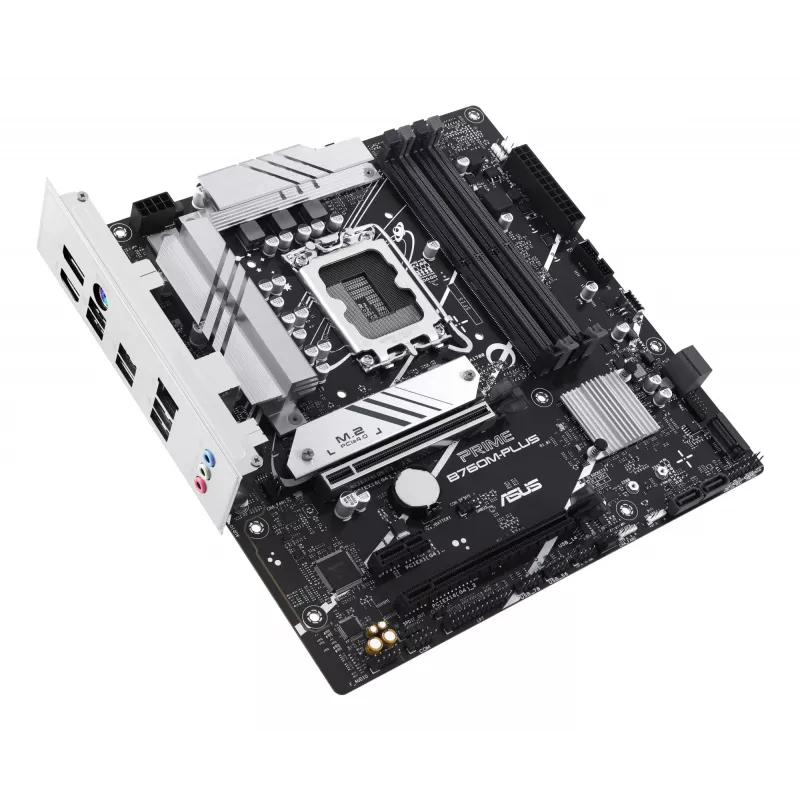 Placa base ASUS PRIME B760M-PLUS — Intel B760, LGA 1700, micro-ATX, DDR5, 4 DIMM, 192 GB, 2,5 Gb LAN, 2x M.2