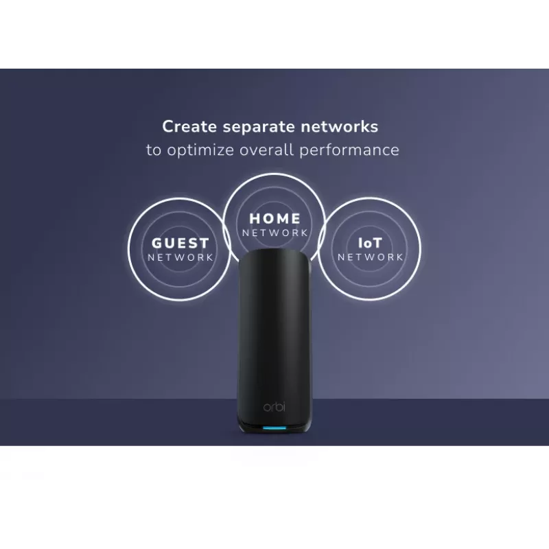 NETGEAR Orbi 870 tribanda (2,4 GHz / 5 GHz / 6 GHz) Wi-Fi 7 negro 4 antenas internas