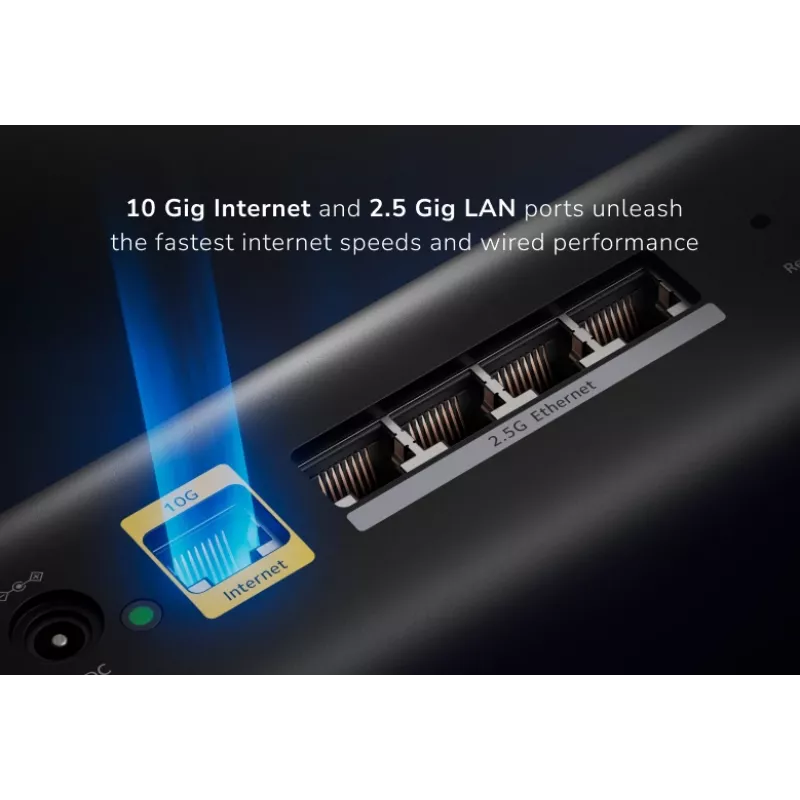 NETGEAR Orbi 870 tribanda (2,4 GHz / 5 GHz / 6 GHz) Wi-Fi 7 negro 4 antenas internas