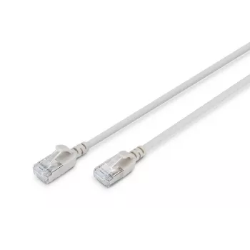 Cable de parcheo fino DIGITUS - CAT6A - F-FTP - 50 cm - gris