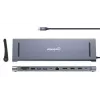 Dock/hub Manhattan USB-C 10 puertos 4K 60Hz Power Delivery