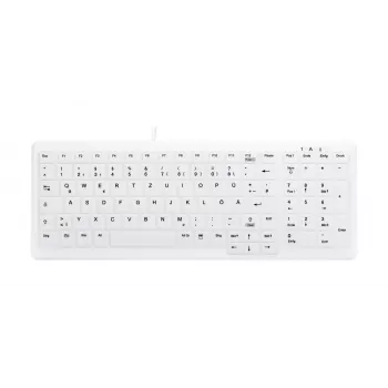 Contour Design Active Key Contour ClassicClean Medical Keyboard cubierta extraíble compacto con cable blanco DE C7000