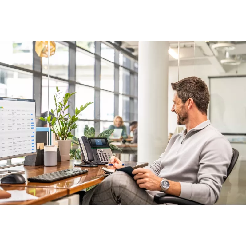 HP Poly Edge E550 teléfono IP y compatible con PoE, IPS, 800 x 480 píxeles, 5:3, WPA2-Enterprise, EAP-TLS, HTTPS, ENERGY STAR, EAC, RoHS, Federal Communications Commission (FCC), CE