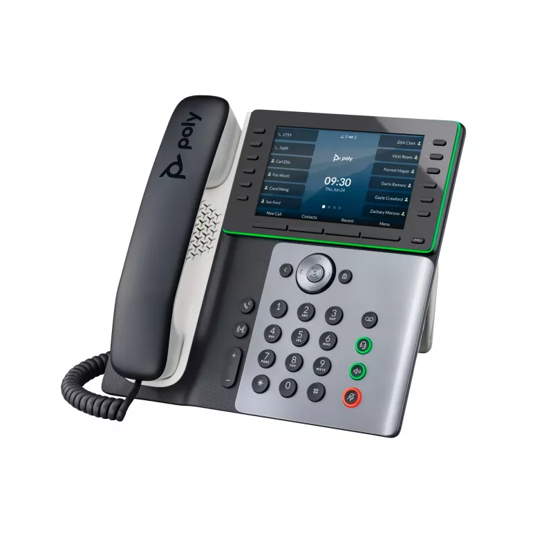 HP Poly Edge E550 teléfono IP y compatible con PoE, IPS, 800 x 480 píxeles, 5:3, WPA2-Enterprise, EAP-TLS, HTTPS, ENERGY STAR, EAC, RoHS, Federal Communications Commission (FCC), CE