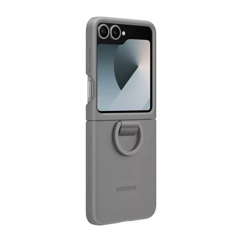 Samsung EF-PF741TJEGWW funda de silicona con anillo para Galaxy Z Flip6, gris