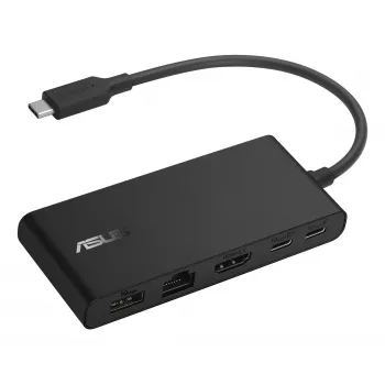 ASUS Dual 4K USB-C Dock DC201 Con cable USB 3.2 Gen 2 (3.1 Gen 2) Type-C Negro