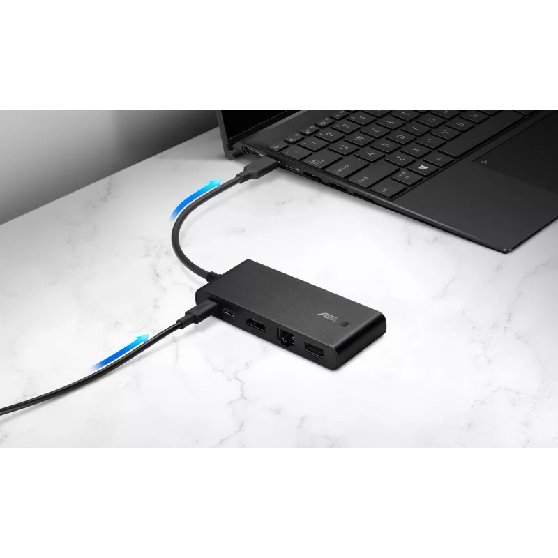 ASUS Dual 4K USB-C Dock DC201 Con cable USB 3.2 Gen 2 (3.1 Gen 2) Type-C Negro