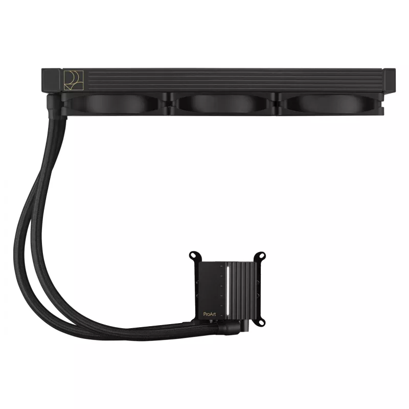 Kit de refrigeración líquida ASUS ProArt LC 360 Negro — 3 ventiladores de 120 mm 800–2200 rpm, radiador 360 mm, base de cobre, tubos de 40 cm
