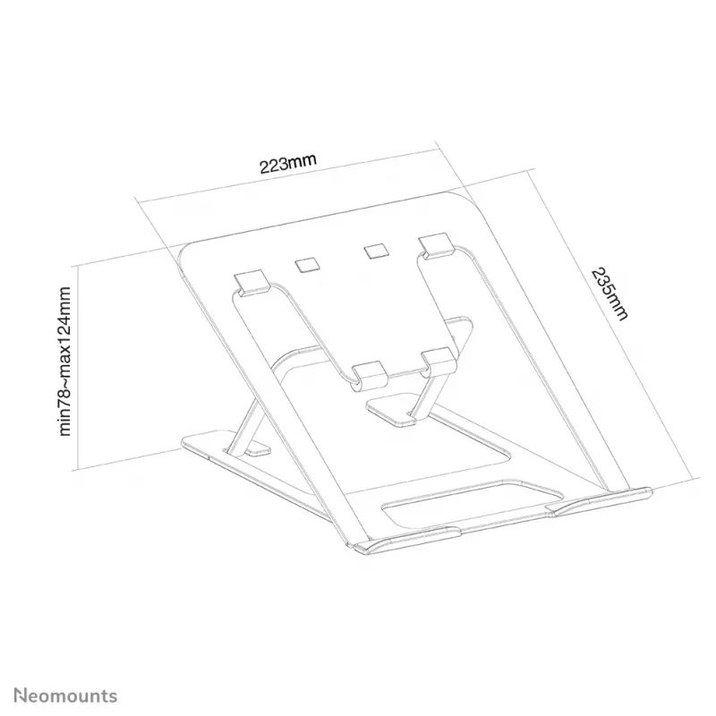 Neomounts NSLS085Gris Soporte para portátil 10-17