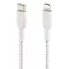 Cable BELKIN Lightning a USB-C Trenzado 1m Blanco