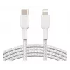 Cable BELKIN Lightning a USB-C Trenzado 1m Blanco