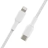 Cable BELKIN Lightning a USB-C Trenzado 1m Blanco