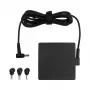 Fuente de alimentación ASUS U90W-01 (ADP-90LE B) 90W, entrada 100–240V, refrigeración pasiva, 75×75 mm, cable de 0,16 m, negro