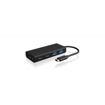 ICY BOX IB-HUB1426-CPD USB 3.2 Gen 1 (3.1 Gen 1) Type-C 5000 Mbit/s Negro