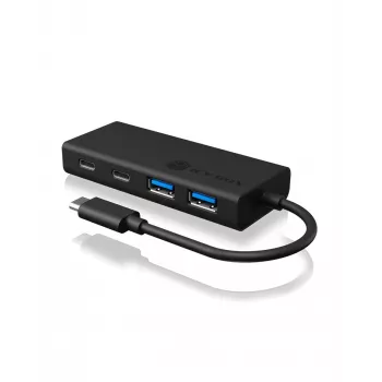 ICY BOX IB-HUB1426-CPD USB 3.2 Gen 1 (3.1 Gen 1) Type-C 5000 Mbit/s Negro