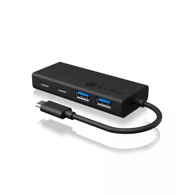 ICY BOX IB-HUB1426-CPD USB 3.2 Gen 1 (3.1 Gen 1) Type-C 5000 Mbit/s Negro
