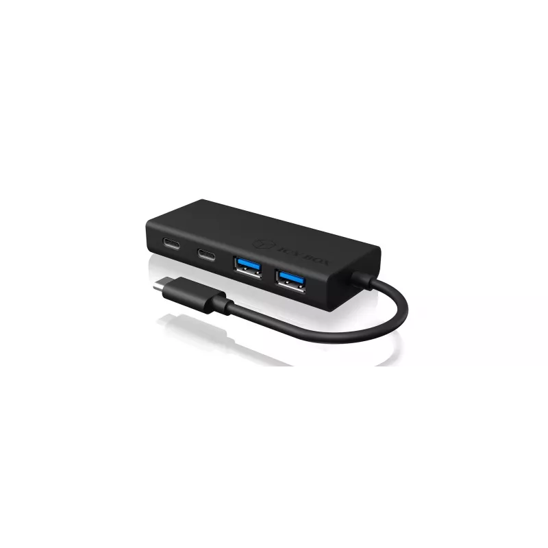 ICY BOX IB-HUB1426-CPD USB 3.2 Gen 1 (3.1 Gen 1) Type-C 5000 Mbit/s Negro